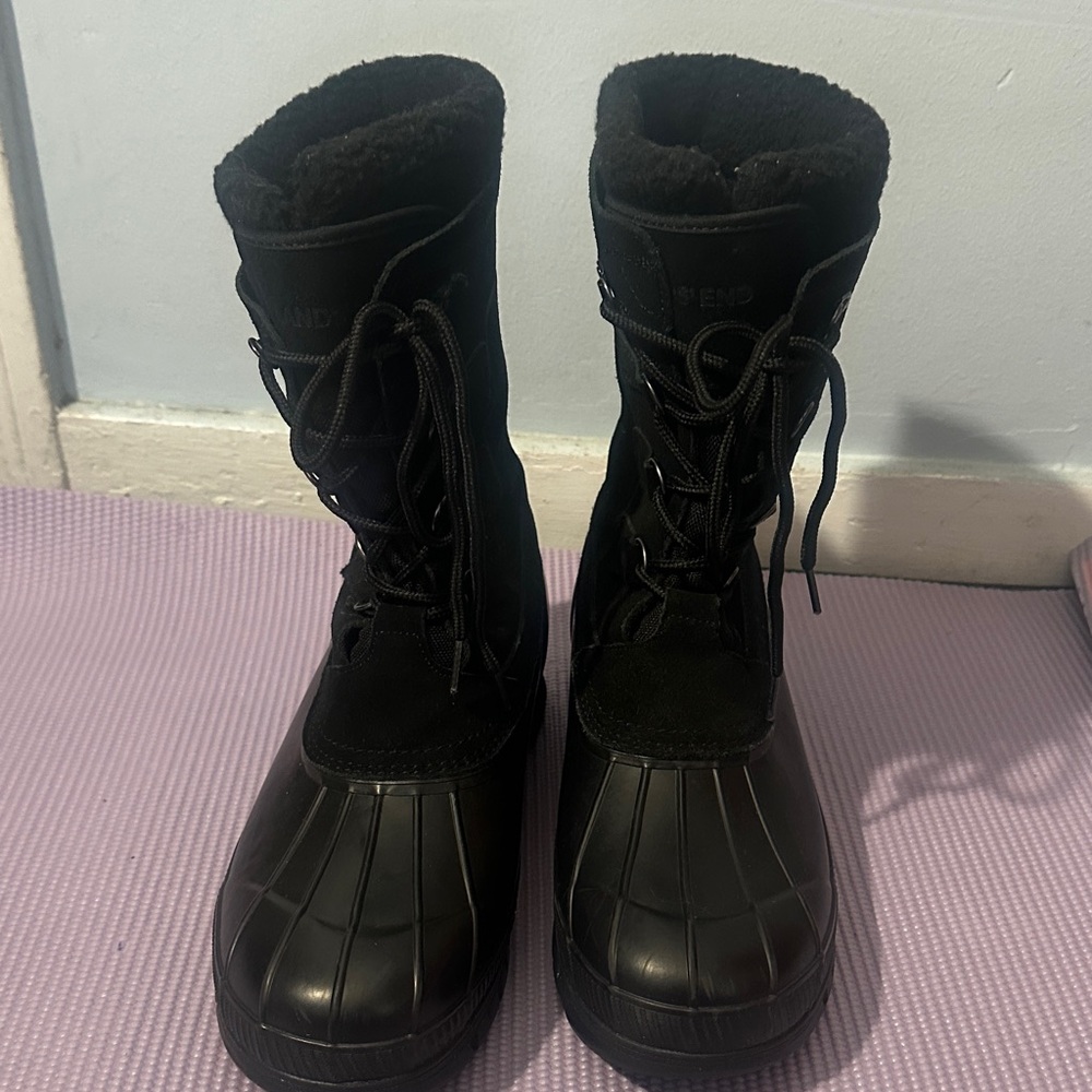 Lands' End Black Men's Boots